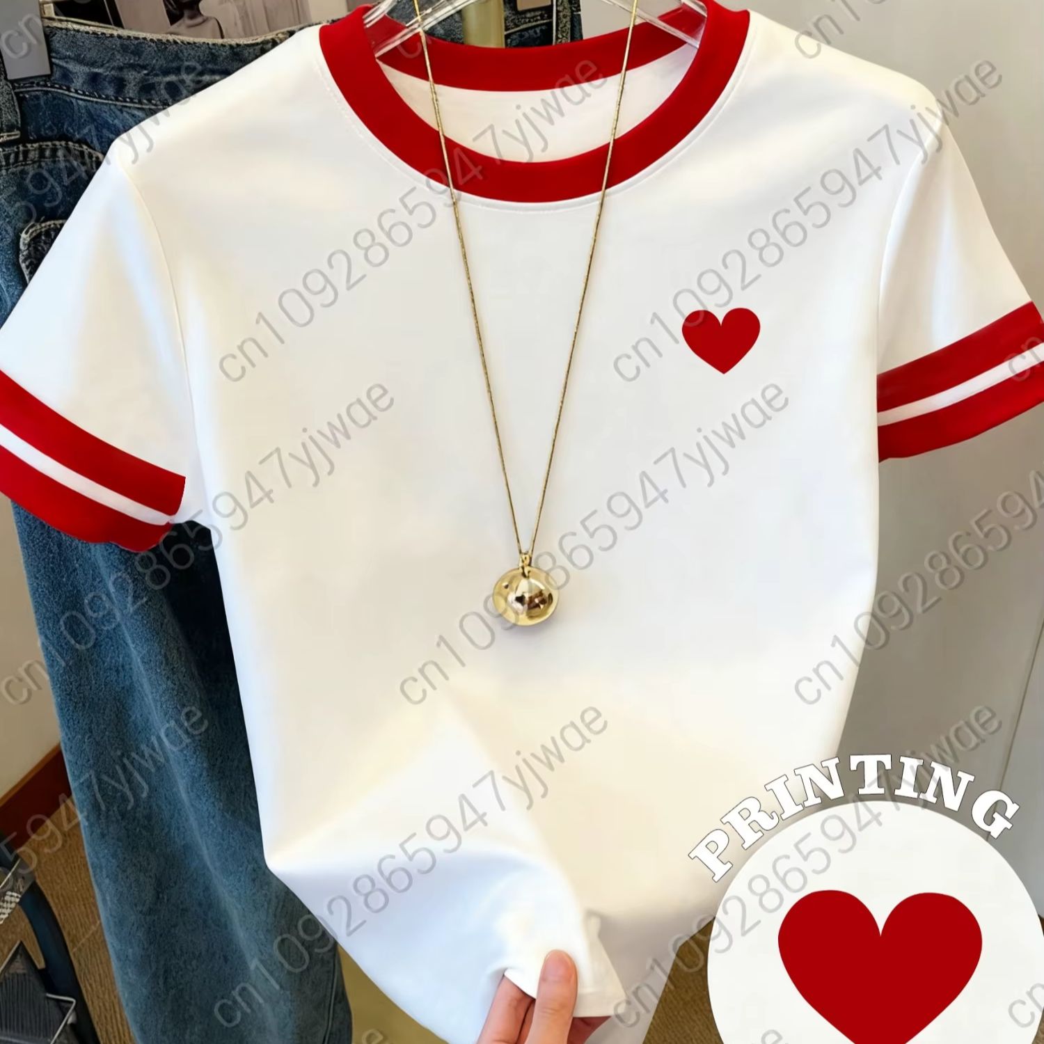 Baby Clothing Size - Womens Short Sleeve Valentines Day Edition