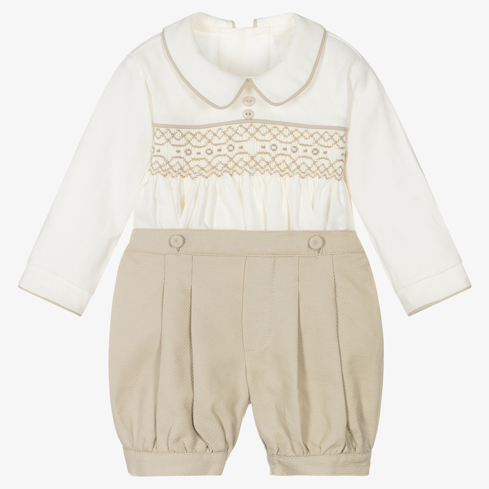 Baby Clothing Zara - Spanish Baby Boy Hand-Smocked Clothing Sets
