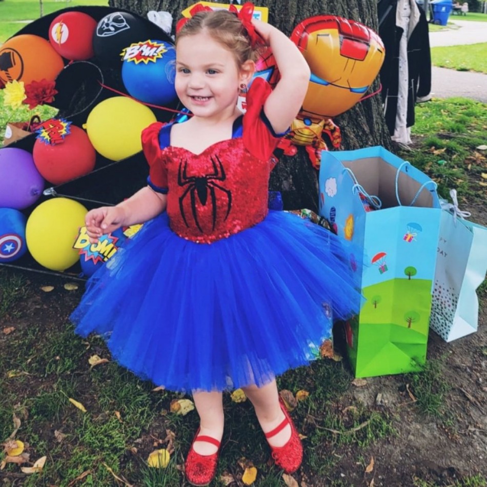 Baby Clothing Dresser - Baby Girls Spider Print Party Dress