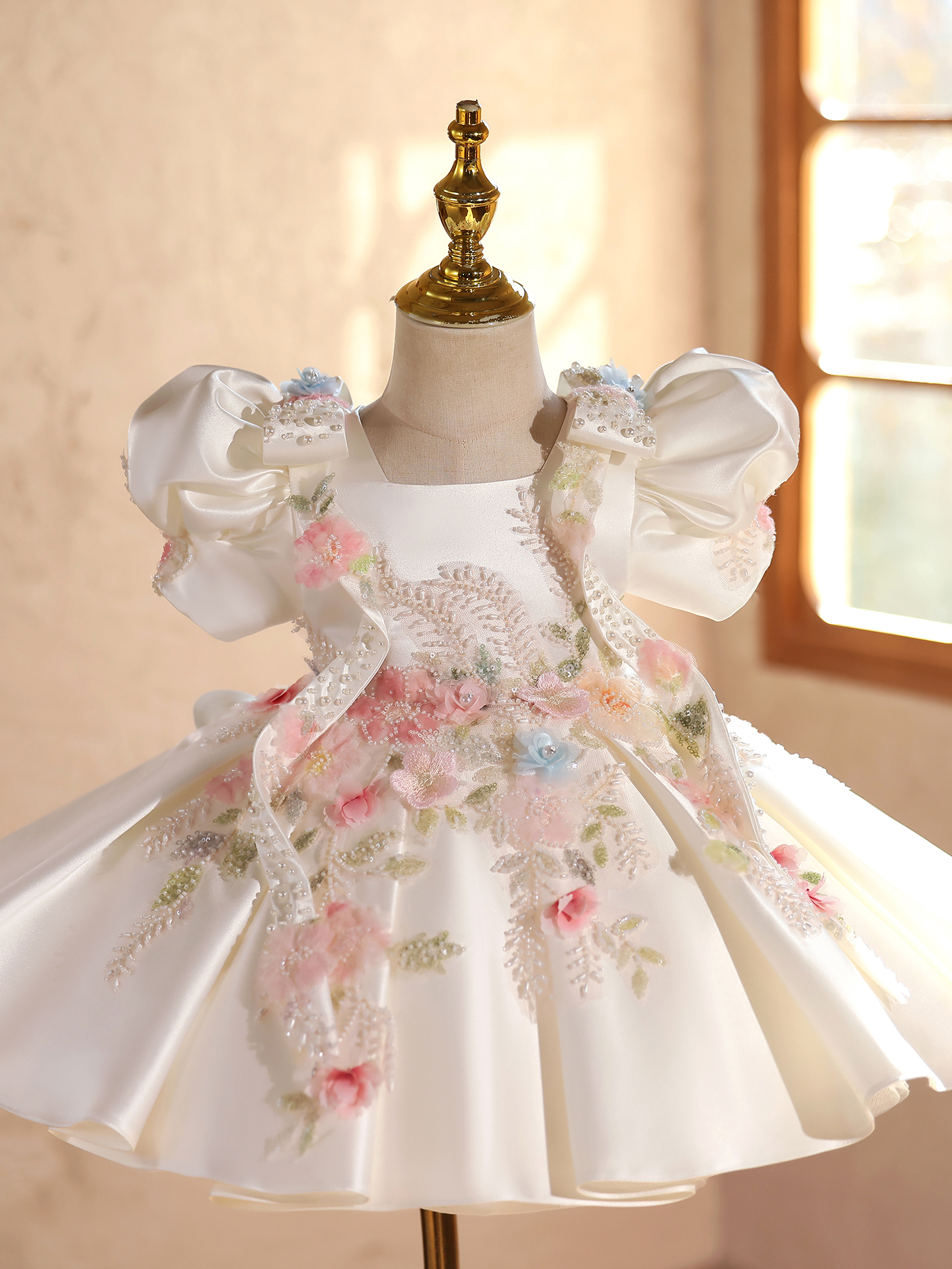 Baby Clothing Dresser - Baby first birthday party dress, high-end