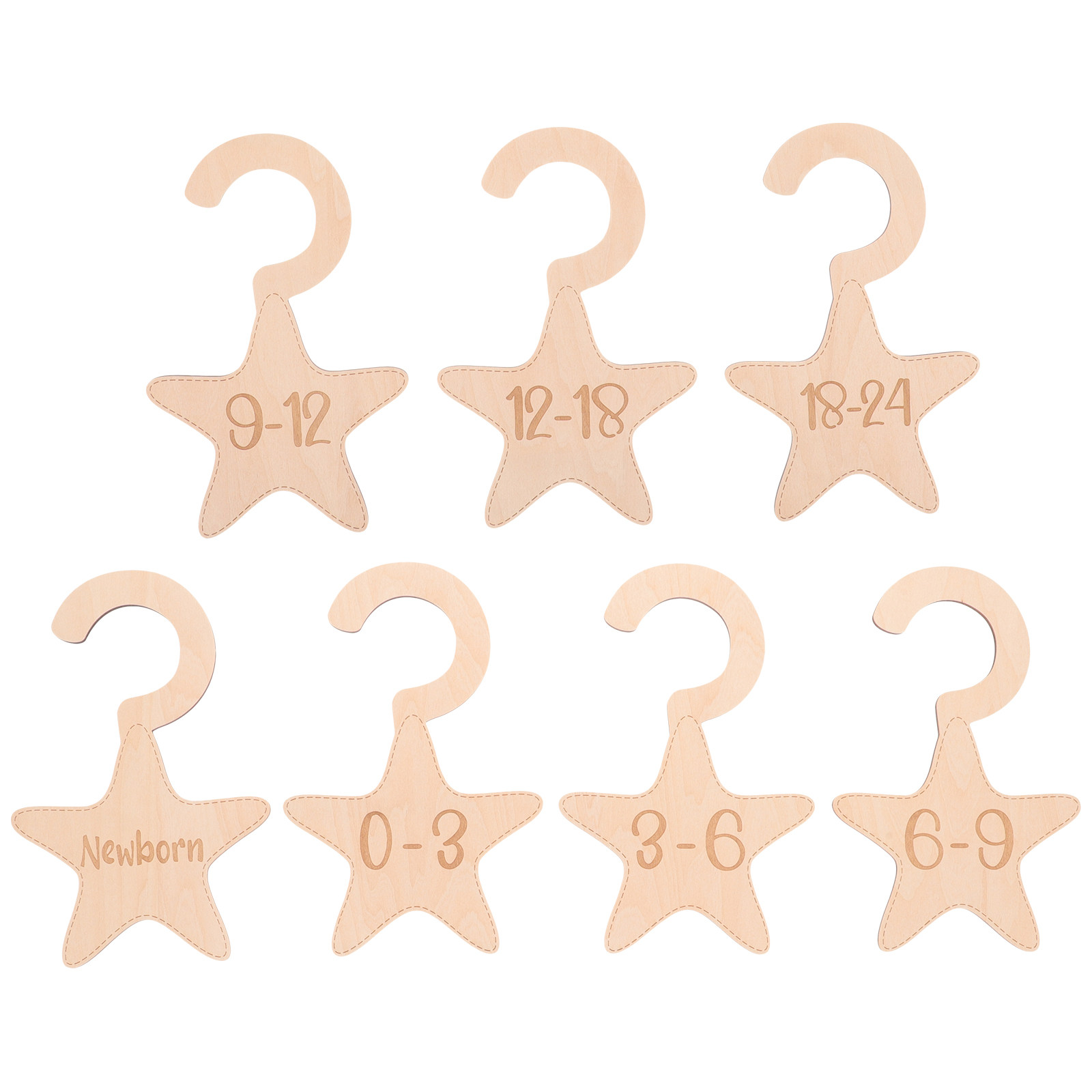 7Pcs Wood Baby Wardrobe Divide – обзор и цена Baby Clothing Hanger Dividers