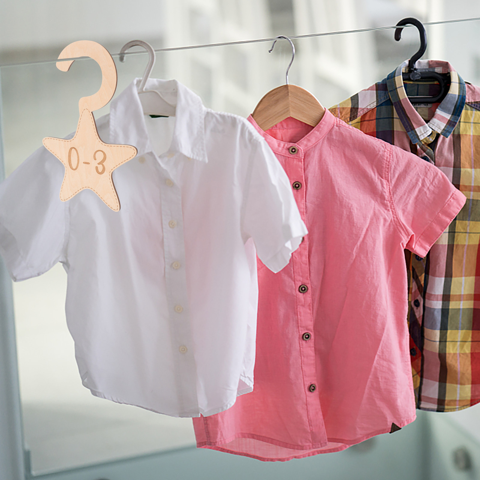 7Pcs Wood Baby Wardrobe Divide – обзор и цена Baby Clothing Hanger Dividers