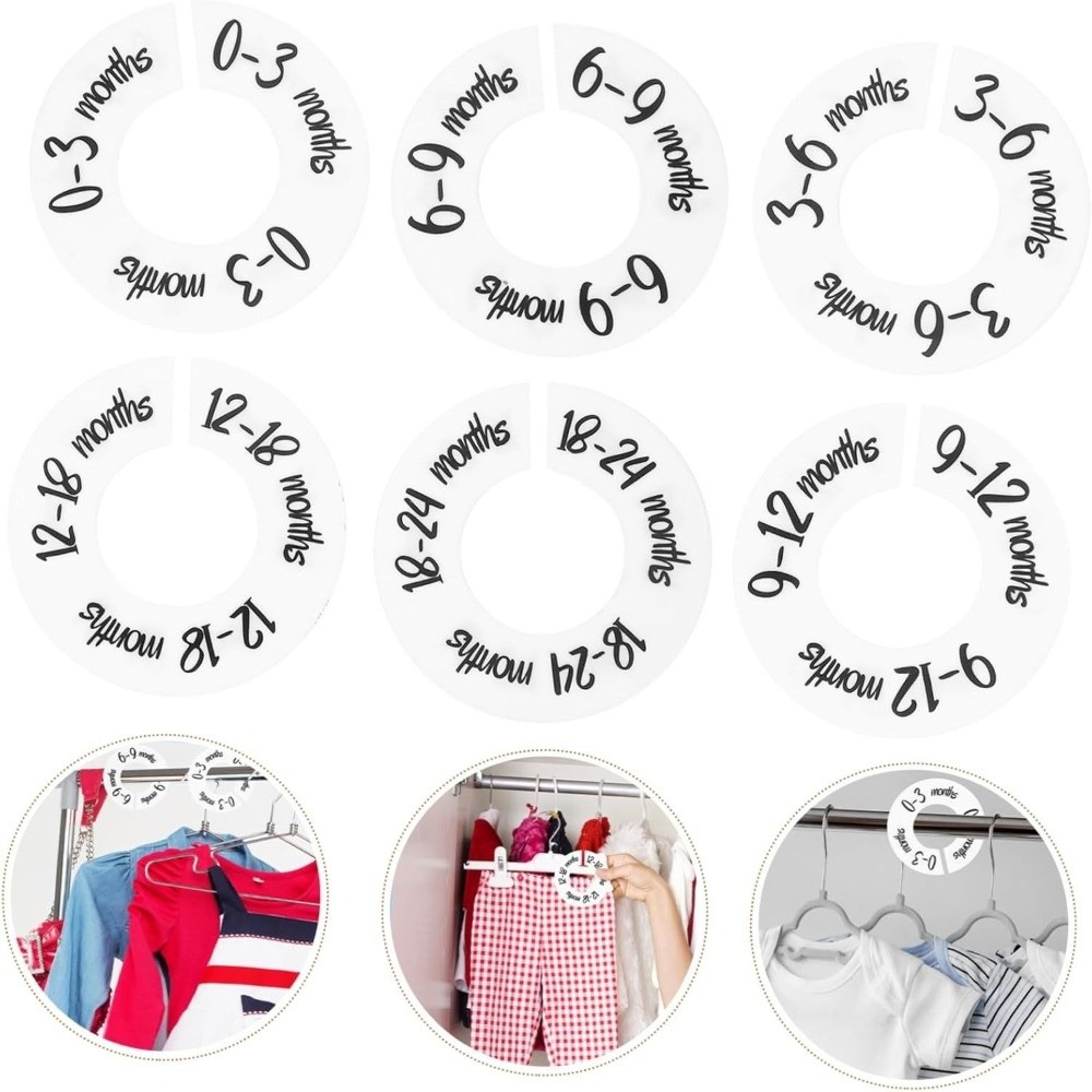 68/9Pcs Organizing Hangers Bab – обзор и цена Baby Clothing Hanger Dividers