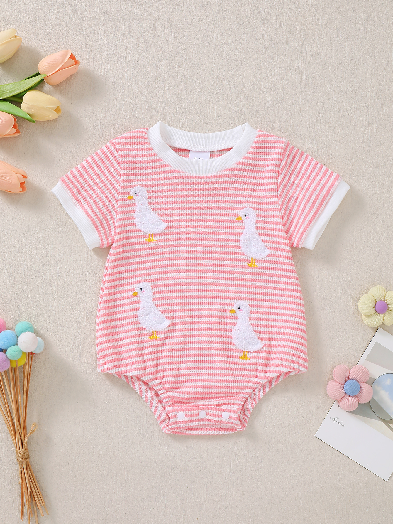 Baby Girl Summer Pink Stripes  – обзор и цена Baby Clothing Online