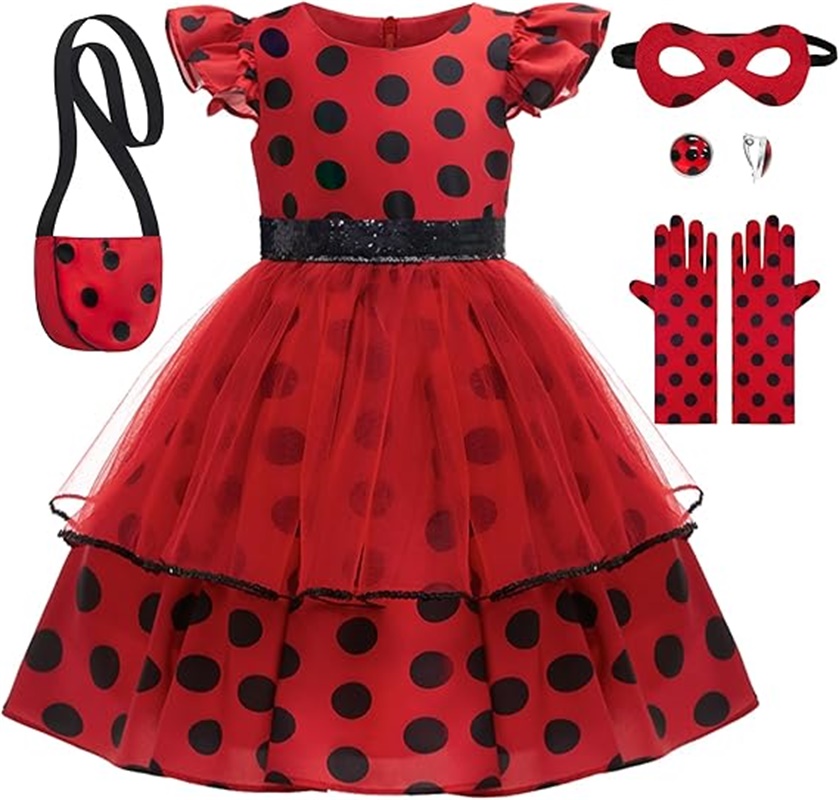 Girls Cosplay Costume Polka Do – обзор и цена Baby Clothing Size
