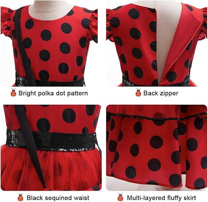 Girls Cosplay Costume Polka Do – обзор и цена Baby Clothing Size