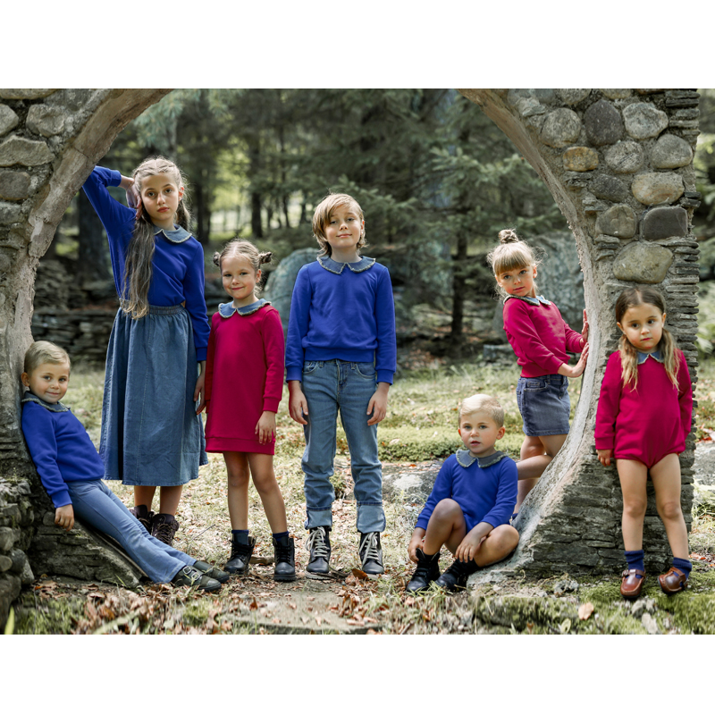 Ali Plus Aw25 Denim Collar Swe – обзор и цена Baby Clothing Crochet