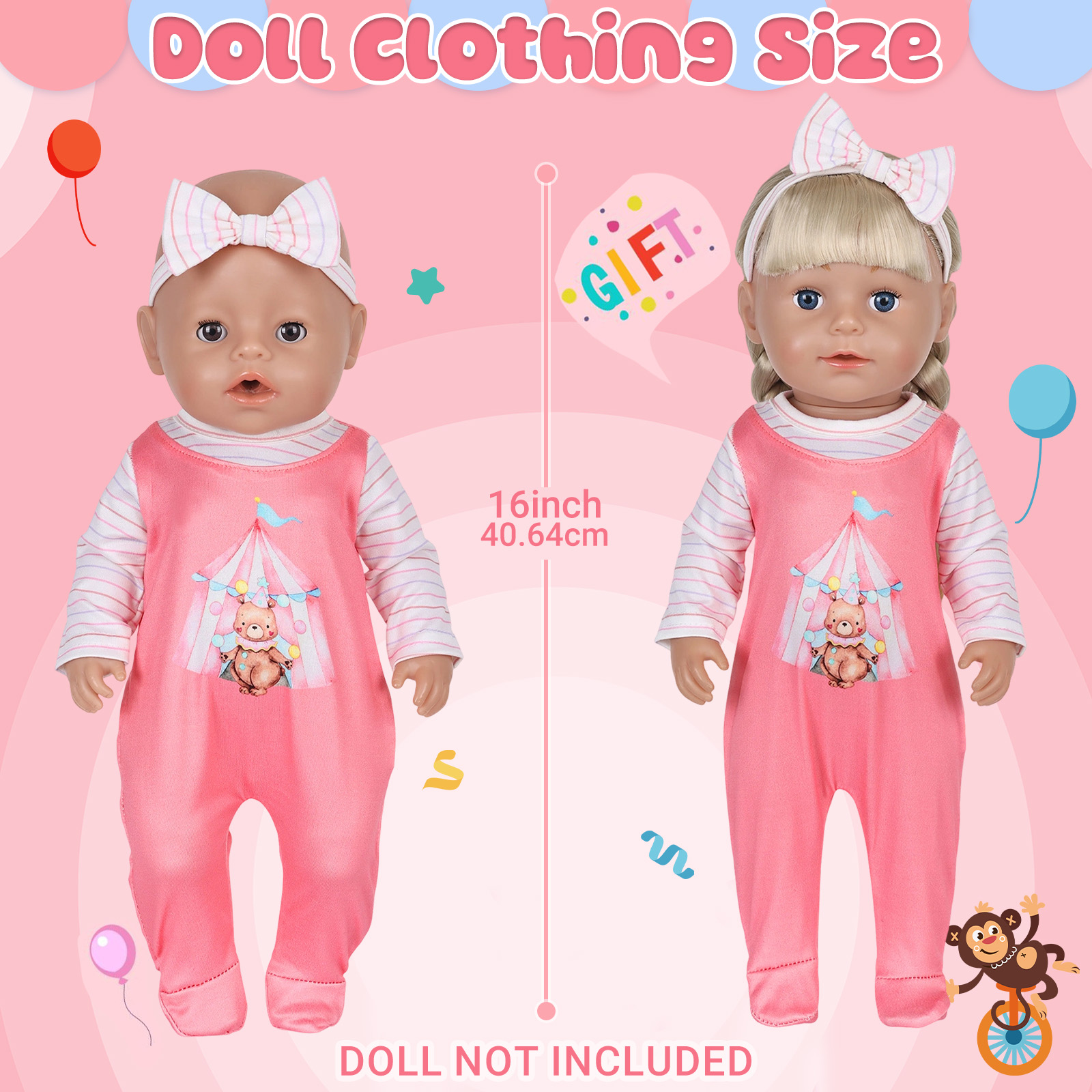 Doll Clothes for 16-18inch 40- – обзор и цена Baby Clothing Unisex