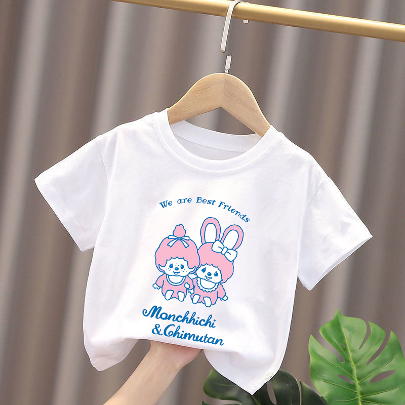 Monchhichi Kids T-shirts Anime – обзор и цена Baby Clothing Unisex