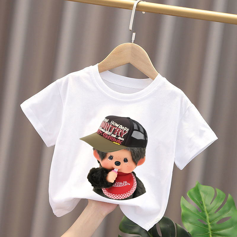 Monchhichi Kids T-shirts Anime – обзор и цена Baby Clothing Unisex