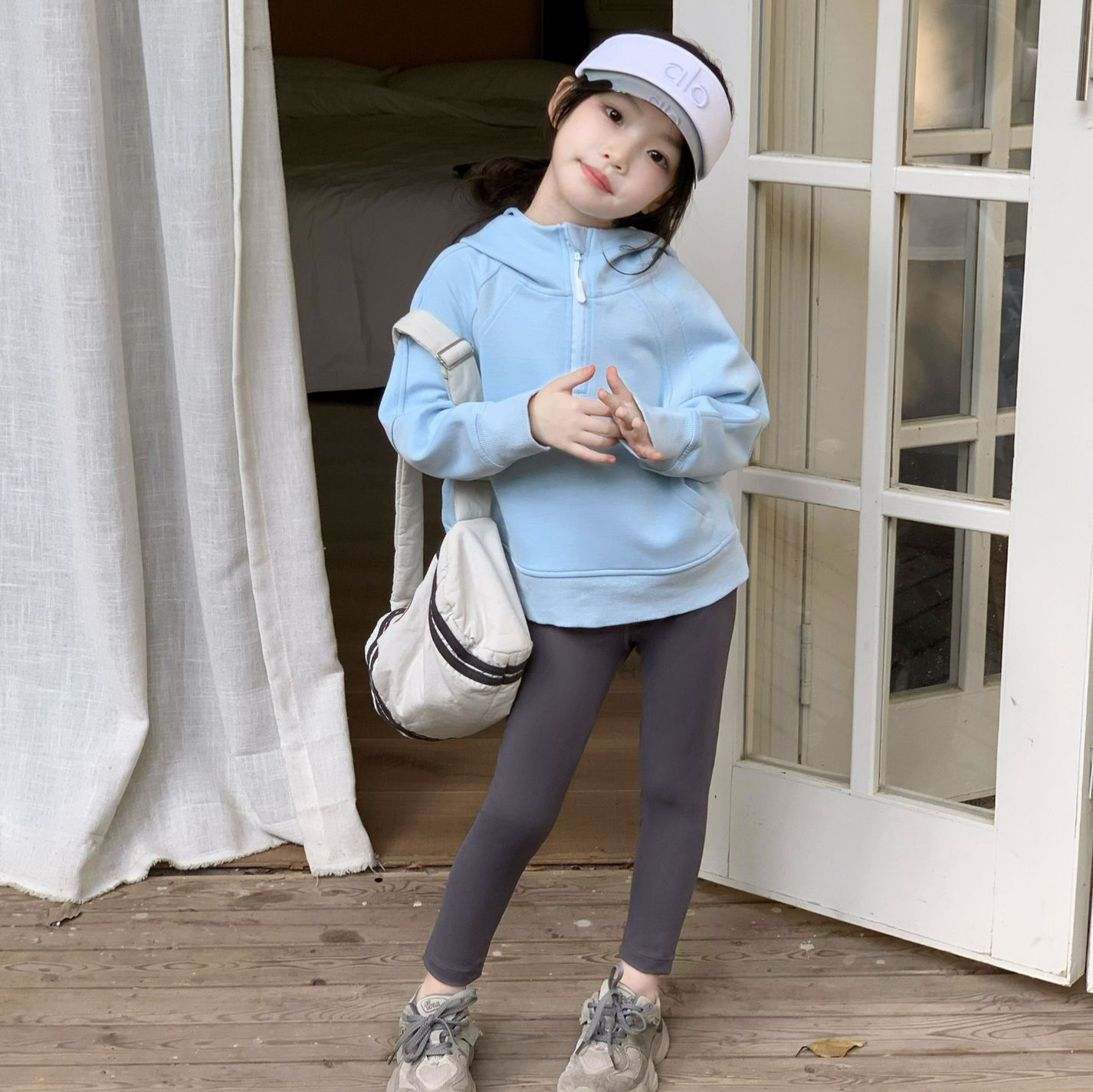 Girls' Hooded Sweater with Yog – обзор и цена Baby Yoga Clothing