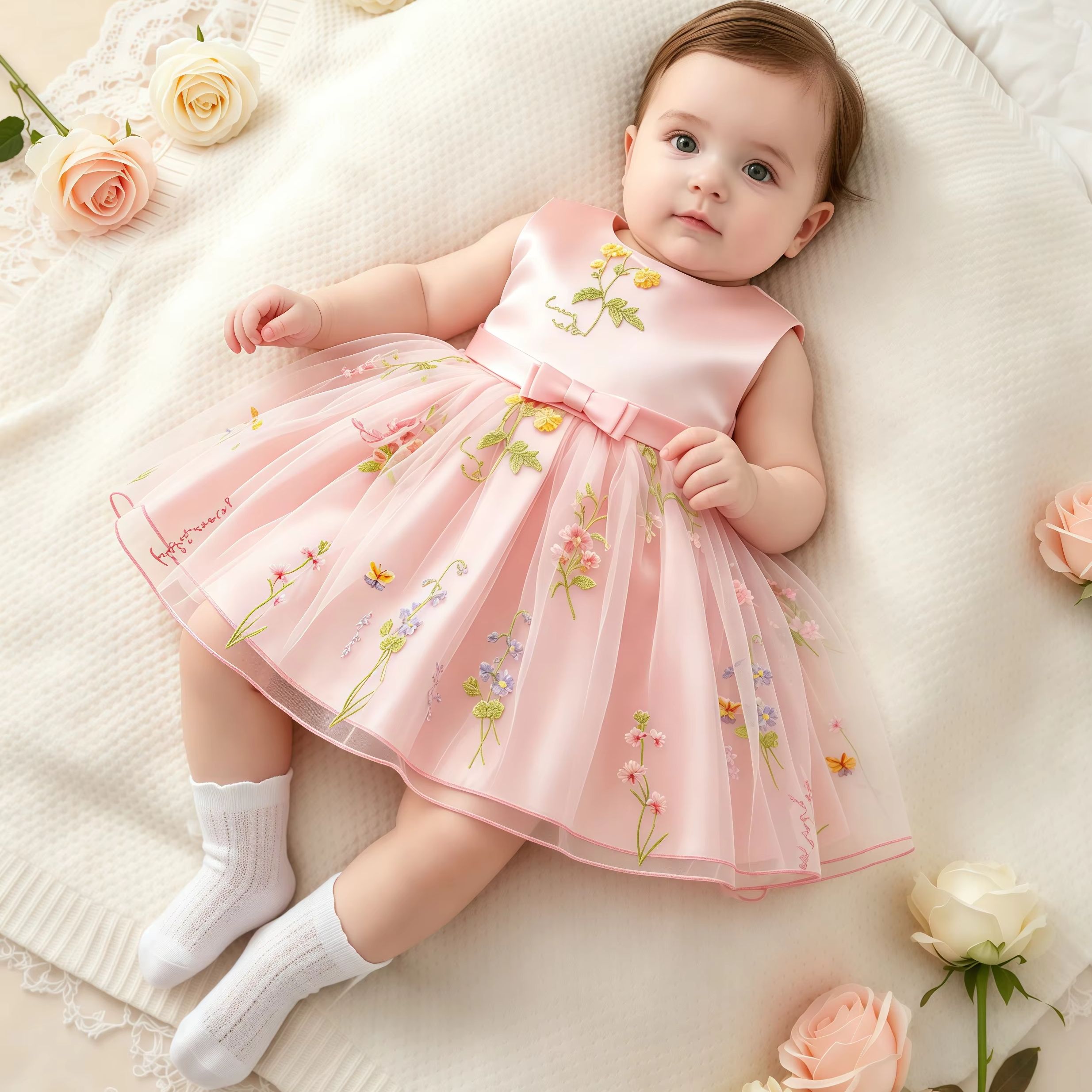 Baby Girls Party Dresses Embro – обзор и цена Baby Clothing Dresser
