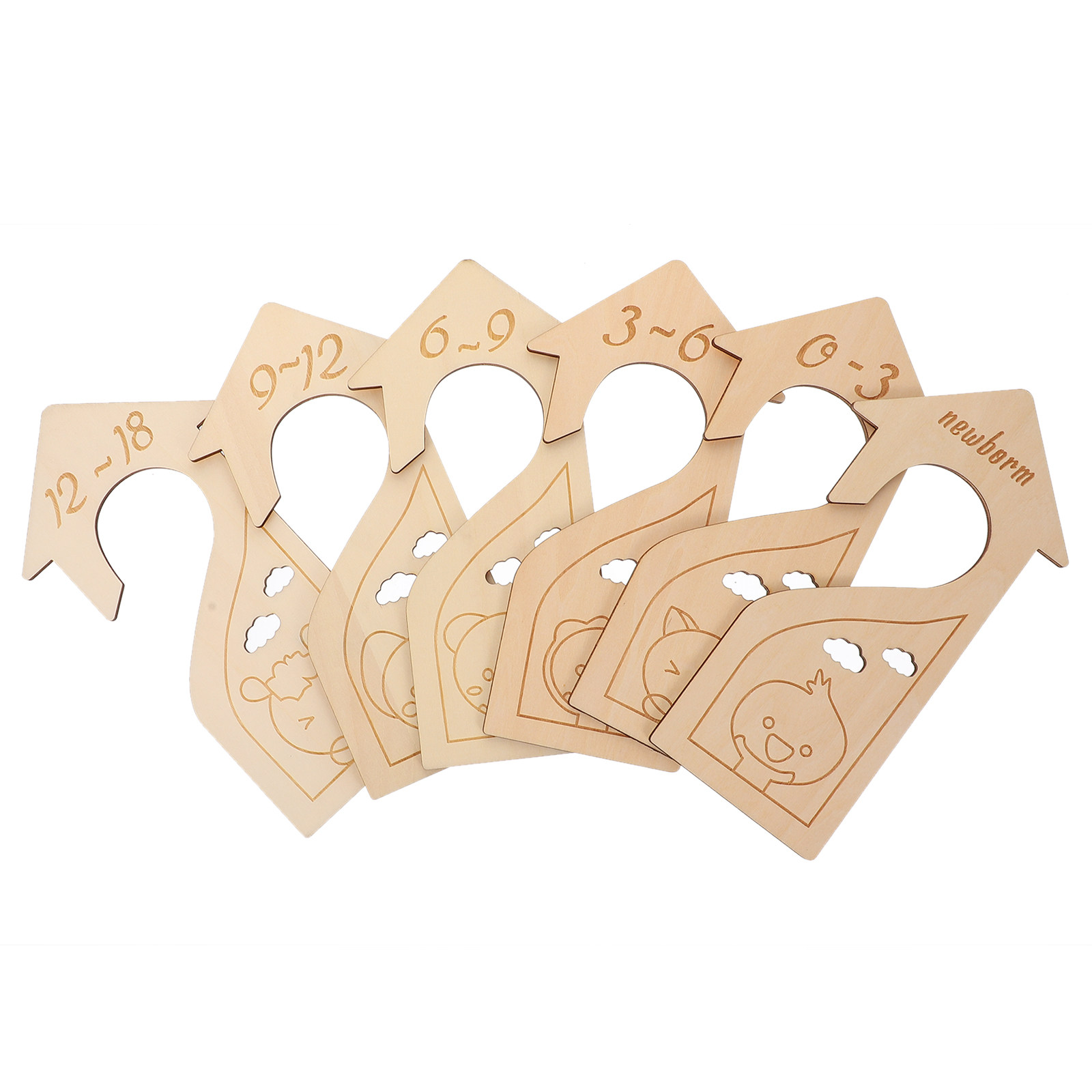 6Pcs Baby Closet Size Dividers – обзор и цена Baby Clothing Hanger Dividers