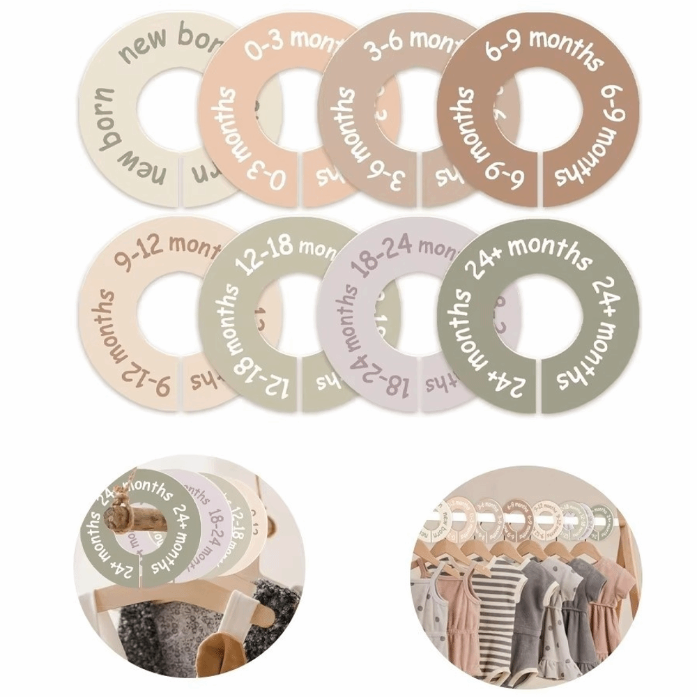 68/9Pcs Organizing Hangers Bab – обзор и цена Baby Clothing Hanger Dividers